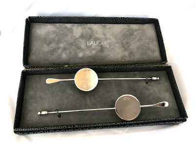 Coffret Lalique - 2 épingles à Chapeau - Made In France - Occasion