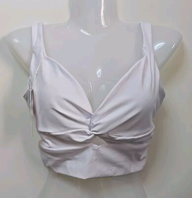 7252# Halara, Damen Sport BH, Größe: S, Farbe: Weiß 