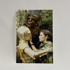 Vintage 1997 Star Wars C-3PO  Princess Leia  Chewbacca 6x4 Post Card Classico