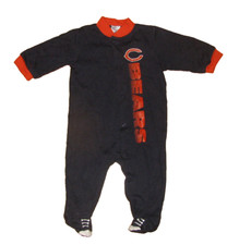 NFL Team Chicago Bears Navy Blue Sleeper 3-6 Months