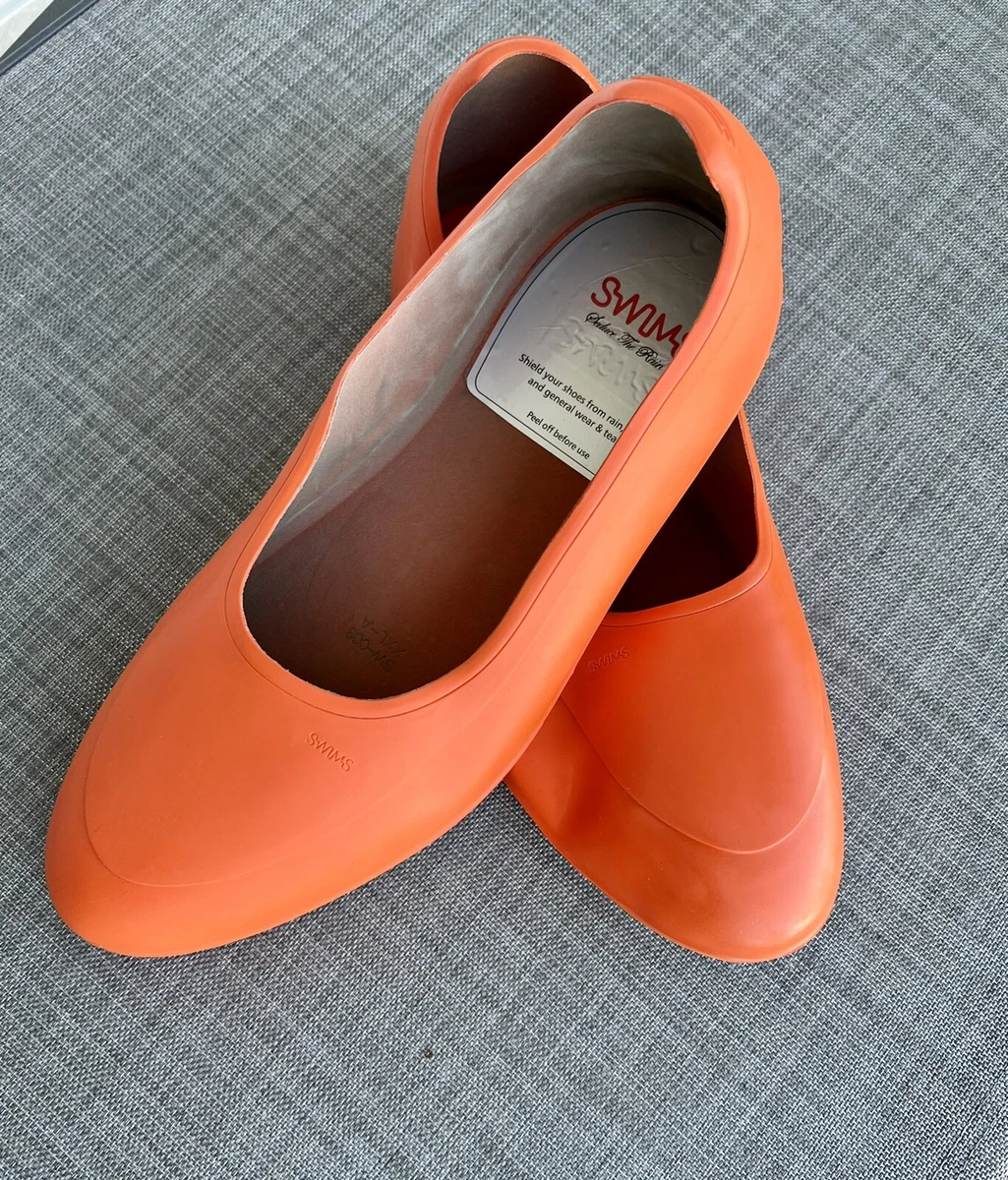 Orange galoshes deals