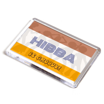 KÜHLSCHRANKMAGNET - Hibba is Groovy! - Mädchen Namen Geschenk