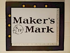 Maker's Mark Makers Mark 8.5" x 11" Custom Stencil FAST FREE SHIPPING