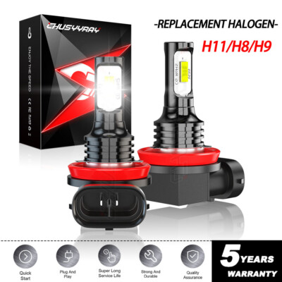 Pair H11 Headlight High/Low Beam S2 For Nissan Altima 2007-2015 Maxima 2009-2014