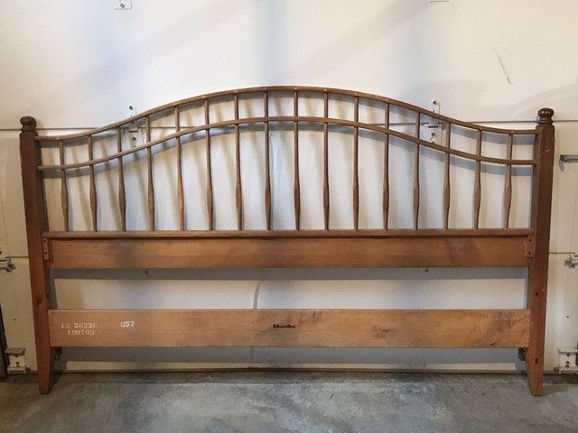 Ethan Allen Cal. King Size Louver Headboard VGC SOLID