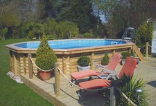 Endless Summer Wooden Pools in 3 sizes Octagonal Above or In Ground Swimming ...