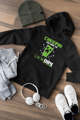 Creepin my way to minecraft funny mine craft App Kinder Kapuzenpullover Hoodie