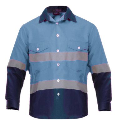 High Visibility Hi Vis Reflective Safety Work Shirt - Light weight