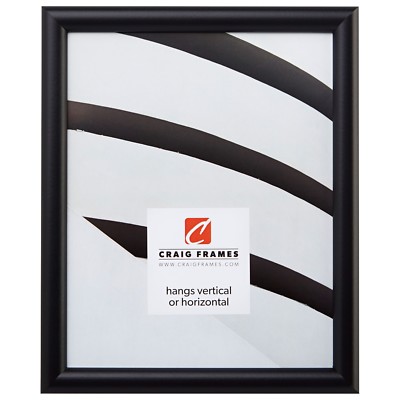 .75'' Black  Rounded Picture Frame, Modern Wall or Tabletop Display   Choose Size
