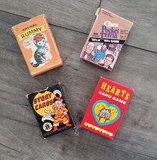 4 Vintage Card Games With Original Boxes