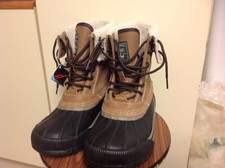 G.H. Bass Duck Boots 8M Duck Waterproof Snow Rain Leather Rubber Mens