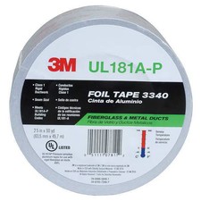 3m FoilTape,Aluminum,Silver,50ydL,2-1/2inW 3340 3m 3340 0051111078112 Aluminum