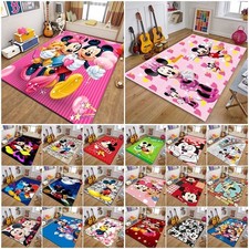 Mickey Minnie Mouse Carpets Anti-Slip Floor Rug Living Room Bedroom Mats Doormat