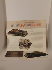 Rear Vintage 1958 Jaguar 2.4 Liter Original Salemans Brochure Ad