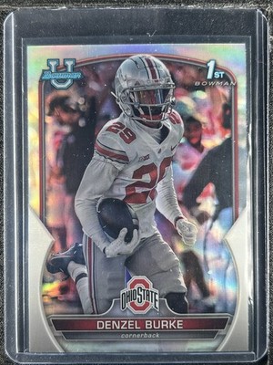 Burke, Denzel - 2022 Bowman University Chrome - Refractor