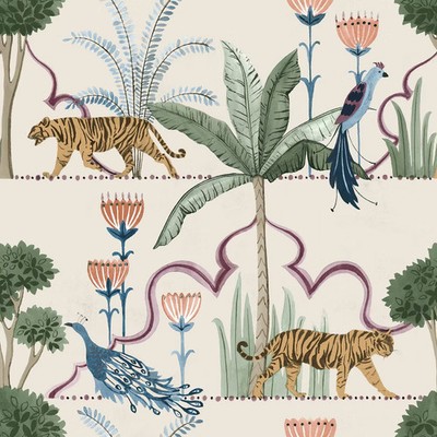 Brewster Peel and Stick 1pc Wallpaper Laos Taupe