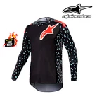ALPINESTARS Supertech North Motocross Dirt Bike Jersey BLK/RED Medium NEW! MX