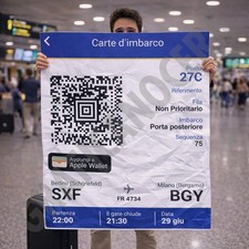 Biglietto Aereo Poster Gigante 100x150cm Idea Regalo Scherzo Viaggio Amici
