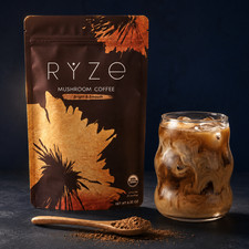Direct from RYZE MUSHROOM Coffee Bright Smooth Gut Health Supplement 30 Servings