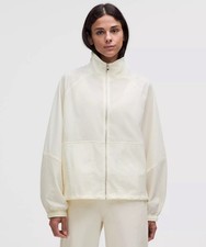 Lululemon Size XS Ultralight WovenAir Jacket, Coconut Ivory, NWT, 148