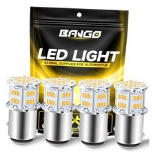 BANGO LED Bulb Amber Turn Signal Light, 2057 2357 7528 BAY15D 1157 Amber Yellow