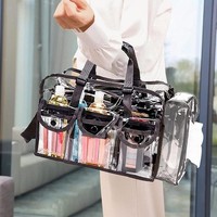 Make-Up-Tasche, Organizer, Aufbewahrungstasche, Reiseutensilien, Transparenter