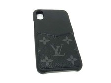 LOUIS VUITTON M67806 Monogram Eclipse Folio Bumper iPhone X/XS Case Black Fg2166