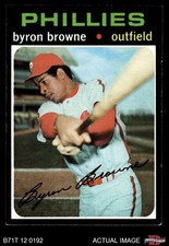 1971 Topps #659 Byron Browne Phillies SHORT-PRINT 6 - EX/MT