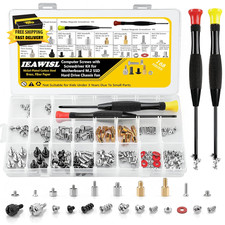 168PCS Computer Screw Kit, PC Motherboard Standoff Assortment Set with Magnetic