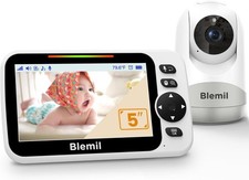 Video Baby Monitor Camera Audio 6 inch Large Screen 35-Hrs Battery No WiFi
