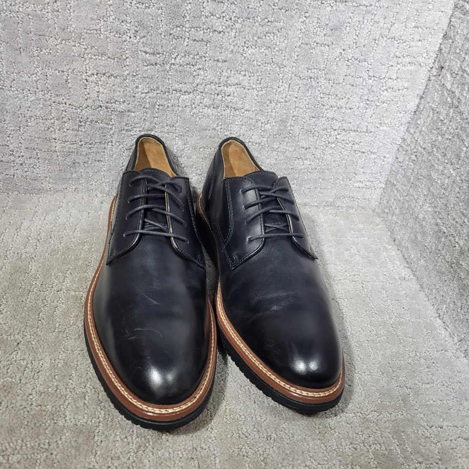 Zapatos Oxford Johnston Murphy Upton Puntera Lisa Para Hombre Talla US 13M Cuero Negro Foto 4 de 4