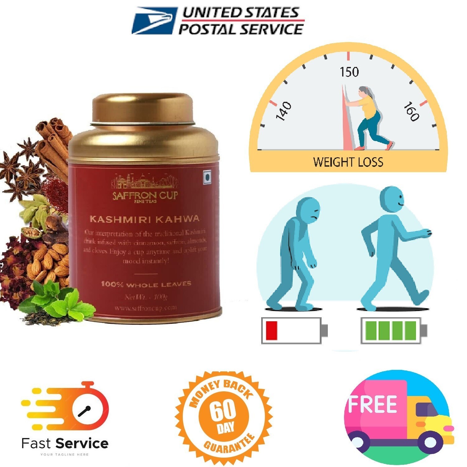 100 Gm ( 50 Cups) | Detox, Weight Loss