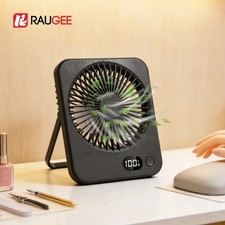 Portable Fan USB Rechargeable Mini Desk Fan Wall Mounted Camping 5 Speeds