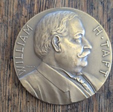 William H. Taft Bronze Inauguration Medal 1909 Political Collectible