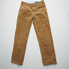 Polo Ralph Lauren Boys Youth Corduroy Pants Size 14 Brown Cotton Chinos