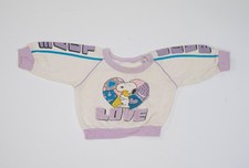Vintage 50's Snoopy Peanuts Sweatshirt Kids Size Small Love Crewneck True VTG
