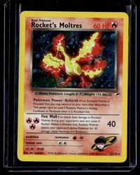 Rocket's Moltres 12/132 Gym Heroes Holo Rare