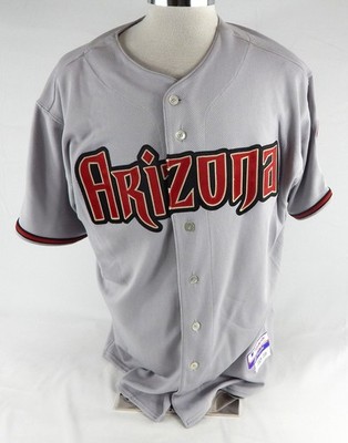 2009 Arizona Diamondbacks Josh Ellis #43 Game Issued Grau Trikot 48 305
