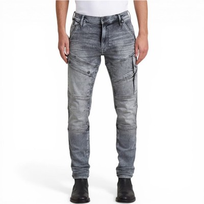 G-Star Airblaze 3D Jeans Size 32x30 Skinny Leg Charcoal Gray Denim Stash Pockets