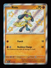 Carte Pokemon Riolu 173/091 Shiny Rare Paldean Fates