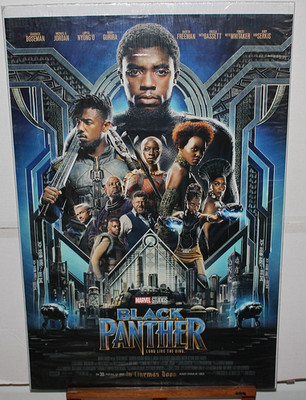 ORG MOVIE POSTER BLACK PANTHER int'l advance DS 1sh ''18 Chadwick Boseman sci-fi