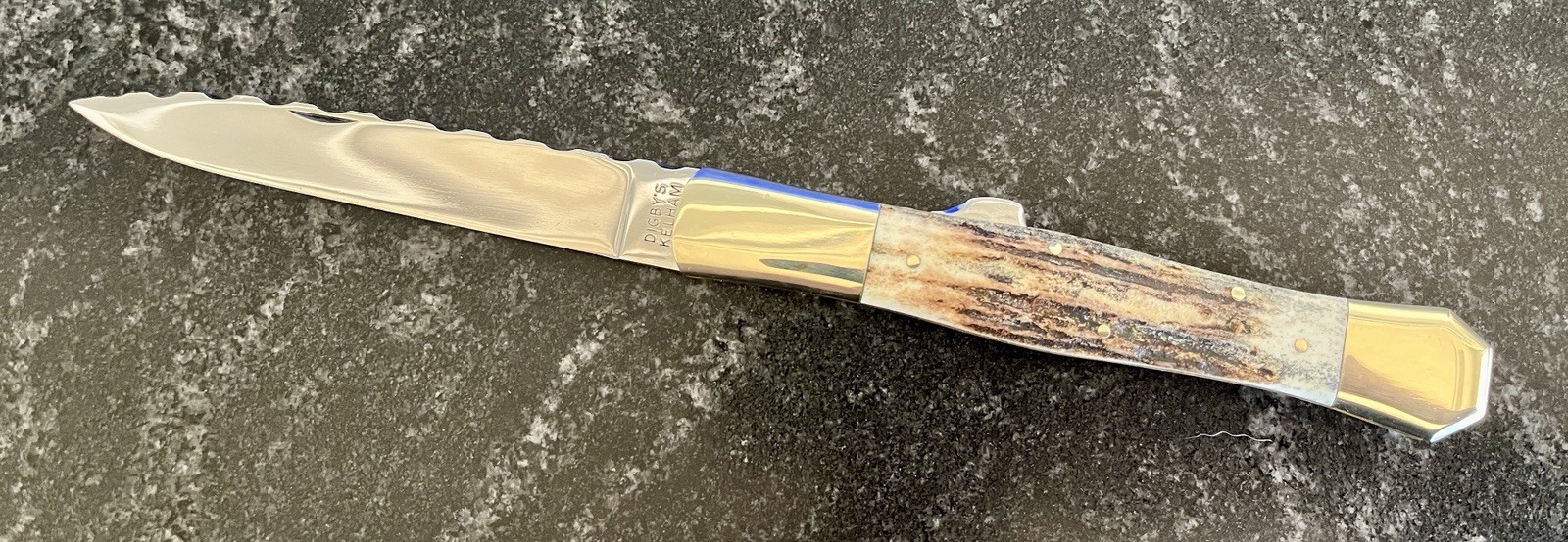 Huge Graham Clayton Digby&rsquo;s Stag Scale Lockback Knife, She