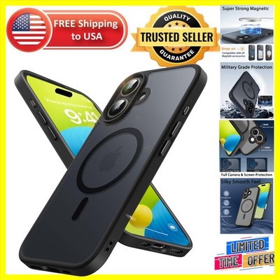Luxury Matte Black iPhone 17 MagSafe Case with Advanced Camera Protection