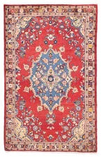 4'6" x 7'1" Traditional Vintage Hand Knotted Oriental Carpet Wool Area Rug