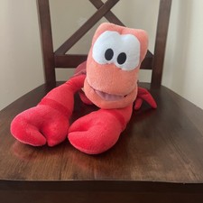 The Little Mermaid Disney Store Sebastian Plush Soft Toy Stuffed Animal