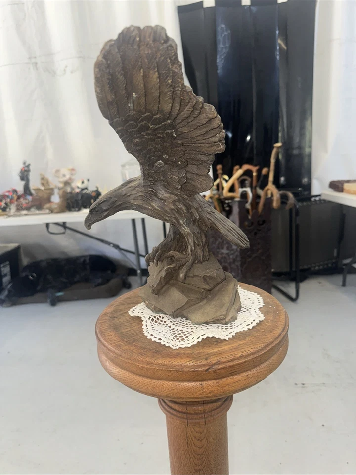 Vintage Bronze Eagle Statue - Image 4 of 4