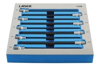 "Laser Tools Extra Lange Kugelend Inbus Stecknuss Bit Set 3/8\"D 9St 7358"
