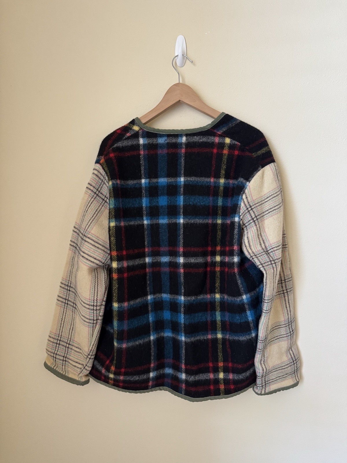 Parker Thatch Plaid Patchwork Coat Jacket Multico… - image 4