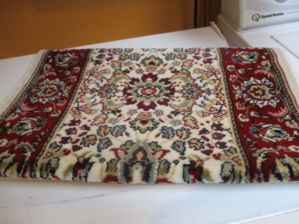 Allen and Roth Accent Rug Koralin Ivory (Red) 22" x 38" - New w Tags - Image 2 of 4