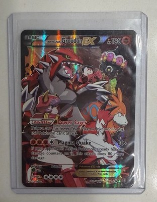 Team Magma's Groudon EX 15/34 Double Crisis Full Art Holo Ultra Rare ENG 2015